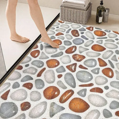 Miniatura 10 de Alfombrilla de Bañera Antideslizante - Alfombrilla de Ducha Antideslizante, Alfombrillas de Bañera de Secado Rápido, Suave Alfombrilla de Masaje