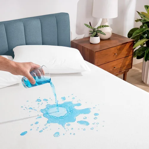 Miniatura 13 de Bare Home Protector de colchón acolchado impermeable Twin – Almohadilla de colchón refrescante – Protege contra derrames – Fácil lavado – Funda