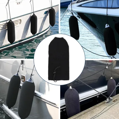 Miniatura 5 de Fundas para guardabarros de barco, calcetines protectores de grado marino para parachoques de muelle, resistentes a los rayos UV y a los arañazos
