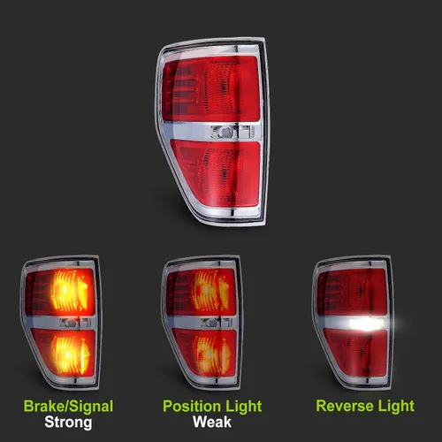 Miniatura 8 de Ford F150 - Luz trasera lateral del conductor para 2009 2010 2011 2012 2013 2014 F150 montaje de luz trasera de camioneta Styleside reemplazo Lado