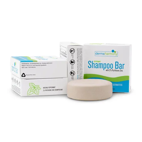 Miniatura 6 de Pastilla de jabón Dermaharmony con 2% de piritiona de zinc para caspa y dermatitis seborreica - Menta (4 onzas)