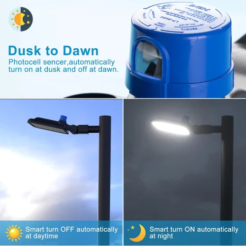 Miniatura 4 de Iluminación LED de estacionamiento de 320W (150Lm/W) 63000Lm 5000K Luces de estacionamiento LED para exteriores con montaje en poste inteligente