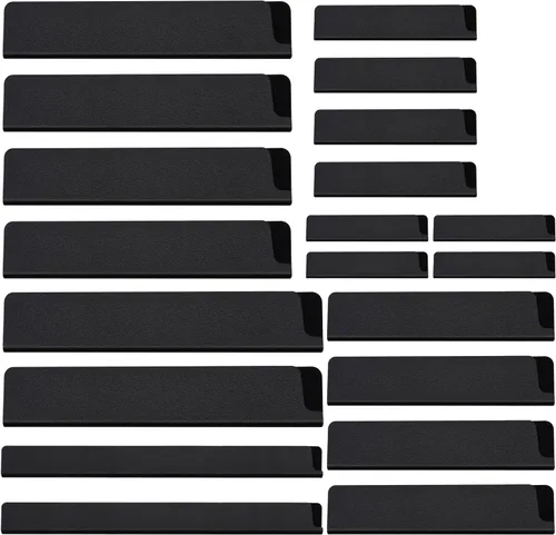 20 piezas de juego de protectores universales para filo de cuchillo, funda de cuchillo sin BPA, fundas protectoras para cuchillos forradas de 20