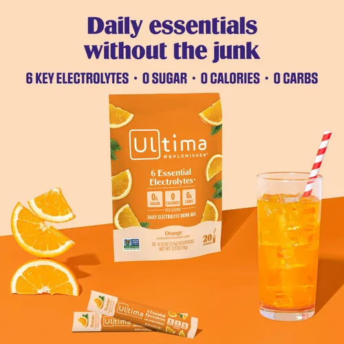 Miniatura 2 de Ultima Replenisher - Bebida de electrolitos en polvo vegana, endulzada naturalmente y sin OMG, bebida hidratante adecuada para dieta cetogénica