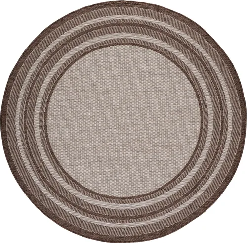 Miniatura 50 de SAFAVIEH Alfombra lavable al aire libre Courtyard Collection – 4' x 5'7", beige oscuro y beige, no desprende pelusa y fácil de limpiar, ideal