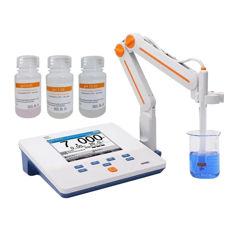 Miniatura 8 de Instrumentos, kit de medidor de pH de sobremesa de laboratorio, calibración automática de 1-2 puntos, precisión de pH 0.01, medidor de pH superior