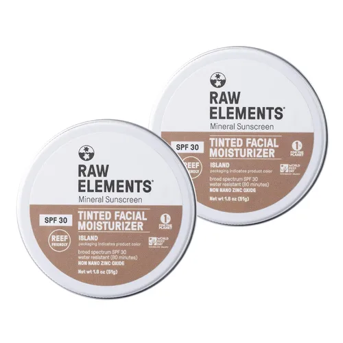 Miniatura 15 de Crema facial tintada ultra-hidratante Raw Element, protector solar mineral no tóxico para la cara, hidratante diario tintado, óxido de zinc no nano