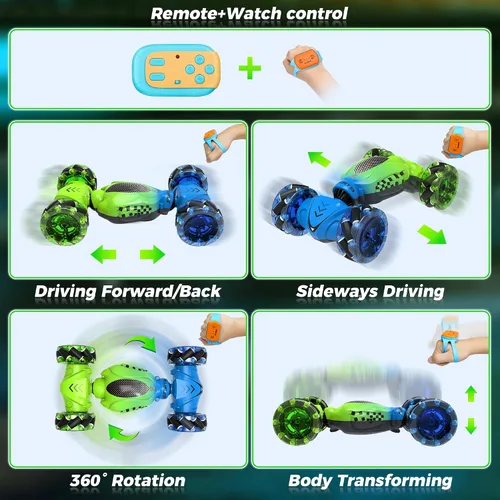 Miniatura 6 de Nitigo Coche de Acrobacias RC con Detección de Gestos, Juguetes para Edades 4-12, Regalo para Edades 6 7 8 9 10 11 12 Niños y Niñas, Coche