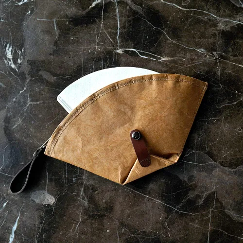 Miniatura 7 de watchget Bolsa para filtro de café, bolsa de almacenamiento de filtro de papel de café, reutilizable, impermeable, soporte para filtro de papel