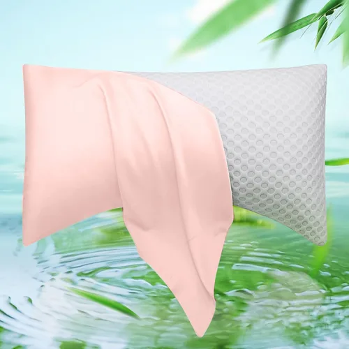 Miniatura 11 de ELIBABA Funda de almohada refrescante de bambú para dormir de lado, tamaño king, 20 x 36 pulgadas, lila claro Morado claro