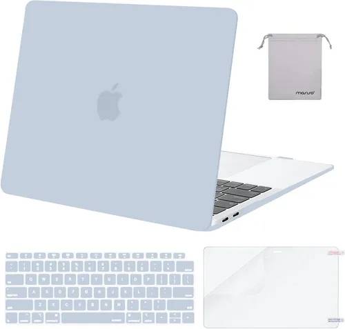 Miniatura 31 de MOSISO - Funda rígida y de plástico compatible con MacBook Air de 13 pulgadas versión 2022, 2021-2018, A2337 M1 A2179 A1932; con cubierta