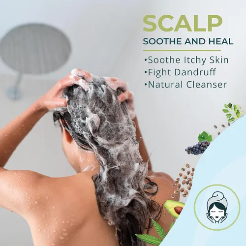 Miniatura 6 de Zatural Neem Shampoo Limpiador suave para cuero cabelludo y cabello con extractos botánicos Lavado hidratante para suavidad, volumen y brillo