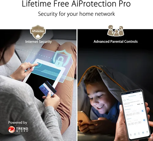 Miniatura 6 de ASUS ZenWiFi XT9 AX7800 Tri-Band WiFi6 Sistema de WiFi Mesh (1 paquete), 802.11ax, hasta 2850 pies cuadrados y 4+ habitaciones, AiMesh, seguridad