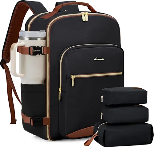 Miniatura 15 de LOVEVOOK Mochila de viaje para llevar a bordo, Mochilas de viaje