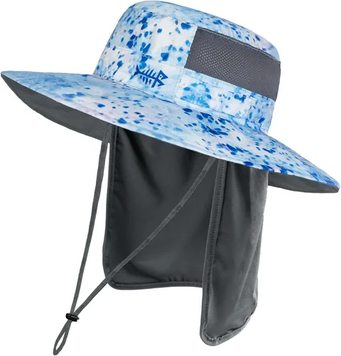 Miniatura 38 de BASSDASH Sombrero de pesca solar UPF 50+ resistente al agua con solapa desmontable para el cuello