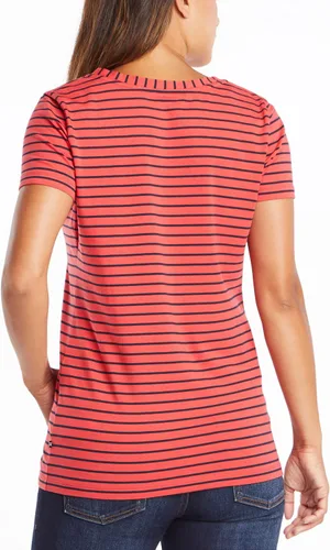 Miniatura 3 de Nautica Camiseta de algodón elástico súper suave con cuello en V para mujer
