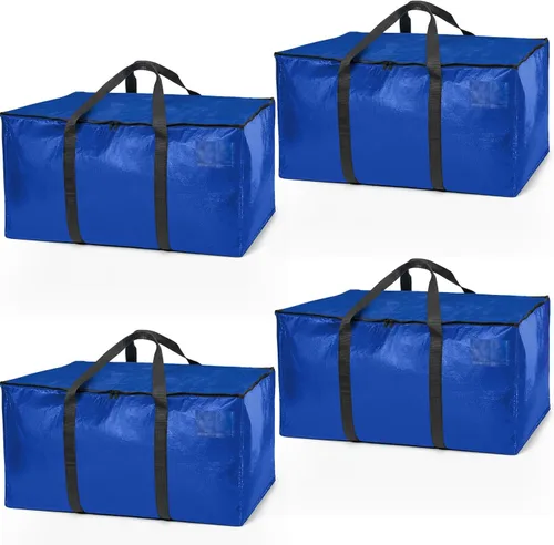 Miniatura 16 de ClearSpace Bolsas de mudanza o bolsa de almacenamiento de gran tamaño – Cajas grandes para mudanzas con correas de mochila, cremalleras y asas