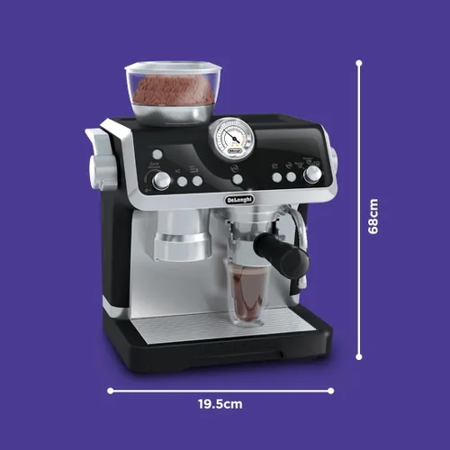 Miniatura 7 de Casdon De'Longhi Toys Barista Cafetera. Juego de cocina de juguete para niños con partes móviles, sonidos realistas y revelación de café mágico.