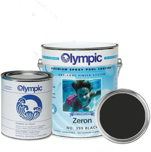 Miniatura 7 de Pintura para piscina olímpica - Zeron - Azul Bikini - 1 galón - pintura epoxi de dos partes para piscina - una capa para piscinas de yeso, fibra