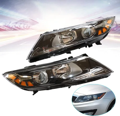Miniatura 2 de Para 2011 2012 2013Kia Optima Conjunto de faros delanteros halógenos Pasajero y conductor lado faro delantero izquierdo y derecho faro delantero