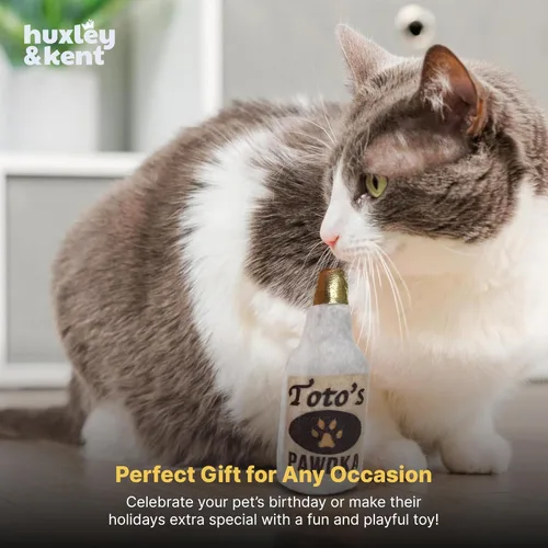 Miniatura 8 de Huxley & Kent Juguete de peluche para gatos, Toto's Pawdka, relleno de hierba gatera fuerte, juguete interactivo de felpa para gatitos y gatos