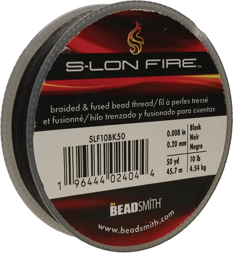 Miniatura 18 de The Beadsmith S-Lon Fire - Hilo de cuentas trenzado y fundido - Prueba de 6 libras, diámetro de 0.006 pulgadas/0.006 in, carrete de 50 yardas