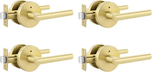 Miniatura 20 de Goldenwarm - Paquete de 1 picaporte negro inactivo de una sola cara, con tirador de puerta de extracción mate, resistente, para armario o despensa