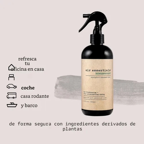 Miniatura 6 de Air Essentials Ambientador y eliminador de olores en espray de 12 onzas, neutraliza olores del humo, mascotas, alimentos y basura en hogares