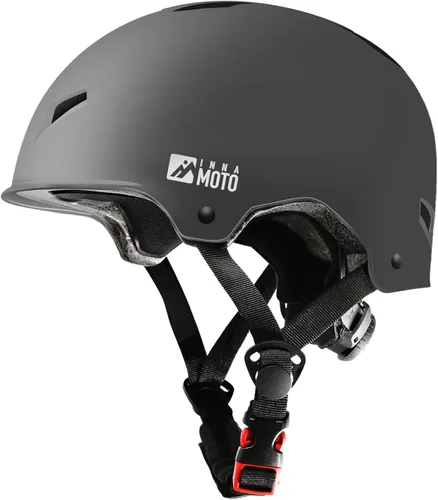 Casco de patineta para adultos - Casco de seguridad certificado ajustable para patinaje, bicicleta, monopatín, ciclismo, patinaje, patinaje, cascos