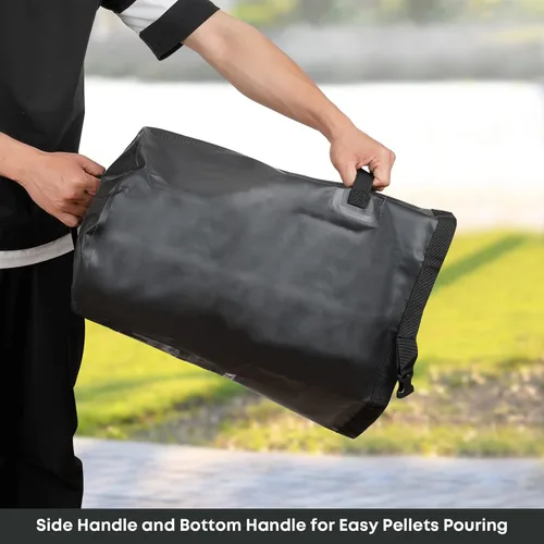 Miniatura 6 de Stanbroil Bolsa de almacenamiento de pellets de madera de 20 libras, contenedor de tela impermeable al aire libre para pellets, carbón, astillas