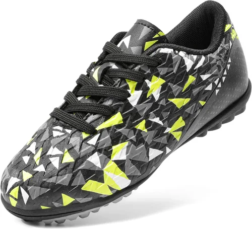 DREAM PAIRS Zapatos de fútbol de césped para niños y niñas con cordones (niños pequeñosniños grandes)