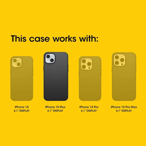 Miniatura 2 de OtterBox Funda para iPhone 15 Plus y iPhone 14 Plus Defender Series Pro, color negro, sin pantalla, resistente y duradera, con protección de puerto