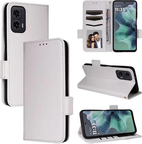 Miniatura 72 de Funda de piel sintética compatible con Motorola Moto E22 4G, funda de piel sintética compatible con Motorola Moto E22i 4G, color negro