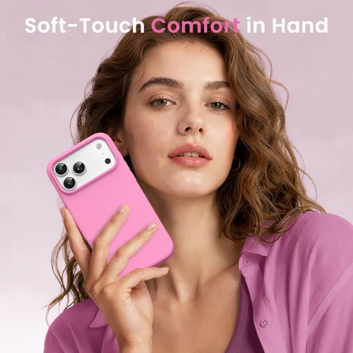 Miniatura 237 de GONEZ Funda de silicona para iPhone 15 Pro Max, compatible con Magsafe, protector de cámara + protector de pantalla, forro de microfibra suave