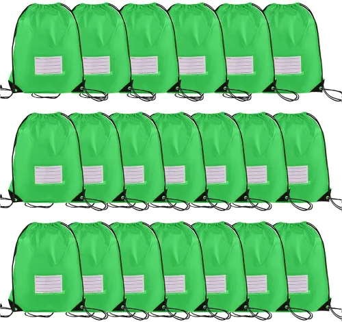 Miniatura 34 de CODOBON Paquete de 20 bolsas con cordón, mochila de cuerda de dibujo a granel, bolsa de bricolaje para gimnasio, deportes, bolsa para mujeres