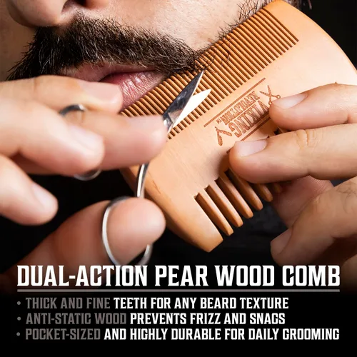 Miniatura 5 de Viking Revolution - Kit definitivo para barba - Kit de aseo para barba con cepillo para barba, peine para barba, bálsamo para barba, aceite