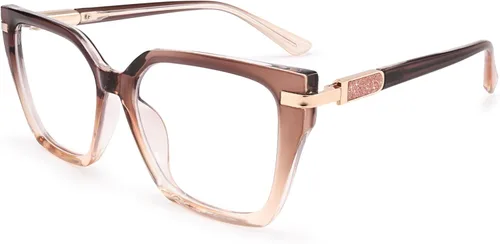 Miniatura 9 de Dollger Gafas de luz azul para mujer, lentes de bloqueo de luz azul, lentes retro cuadrados TR90 Negro