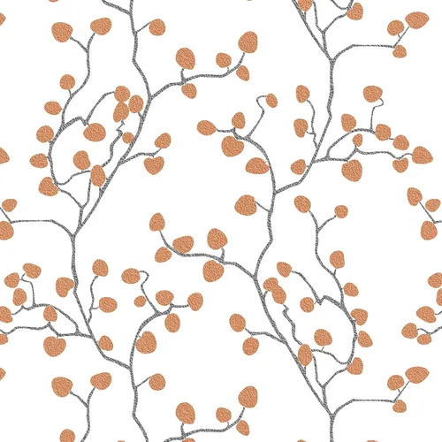 Miniatura 16 de GloryTik Papel Tapiz Floral Despegable y Adhesivo Papel de Contacto Moderno Blanco y Dorado Removible Autoadhesivo para Baño Dormitorio Gabinetes