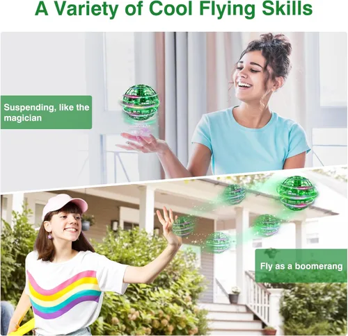 Miniatura 2 de Ciniffo Bola de orbe voladora 2025, juguete giratorio Boomerang controlado a mano, mini drone cósmico, juguete de globo cósmico, regalo genial