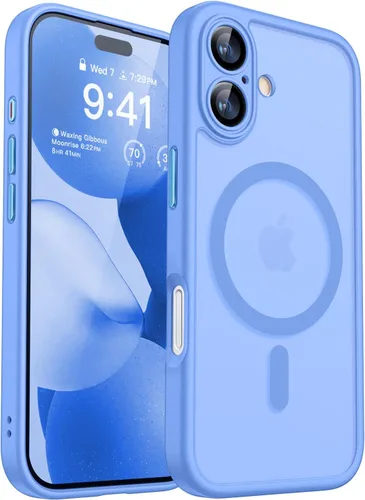 Miniatura 72 de CANSHN Funda magnética compatible con iPhone 17 Pro, mejorada [protección completa de la cámara] [compatible con Magsafe] [mate translúcido] funda