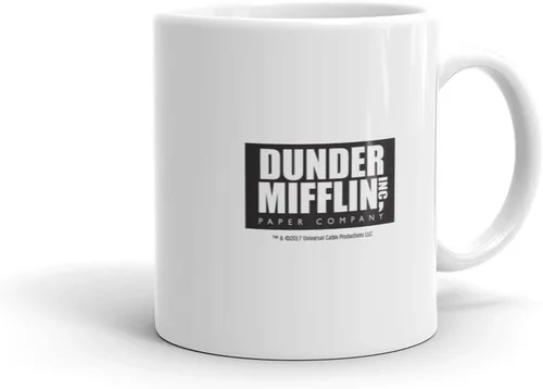 Miniatura 4 de The Office World's Best Boss Dunder Mifflin - Taza de cerámica blanca, 11 onzas, taza oficial de Michael Scott como se ve en la oficina