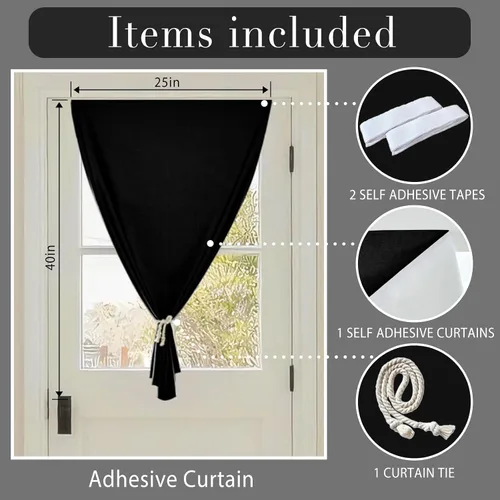 Miniatura 6 de Cortina opaca adhesiva, tratamiento completo de ventana de oscuridad para oficina en casa