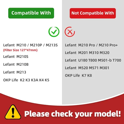 Miniatura 3 de Piezas de repuesto compatibles con Lefant M210S M210B M213, para OKP Life K2 K3 K3A K4 K5 Robot Aspirador 8 Cepillos Laterales 8 Filtros HEPA