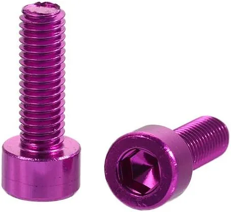 Miniatura 11 de 2 unids/set bicicleta titular tornillo hervidor rack tornillo aleación aluminio M5x15mm botella agua jaula pernos para bicicleta MTB bicicleta