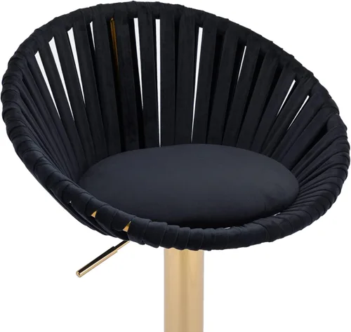 Miniatura 4 de Taburetes de bar modernos y ajustables giratorios, taburete de bar de cocina con respaldo, juego de 2, sillas de bar de estilo ocio, para isla