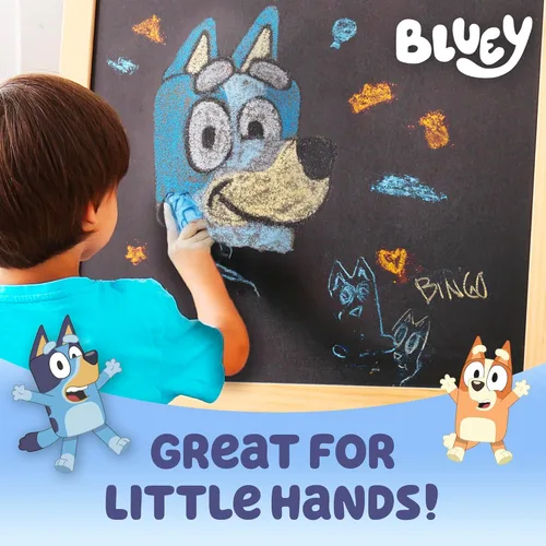 Miniatura 4 de Bluey Sidewalk Chalk y plantillas reutilizables, kit de arte de 4 piezas