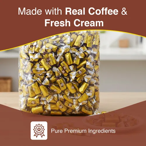 Miniatura 6 de Coffee Rio Paquete a granel de caramelos de café tostado original, bolsa de 3 libras, caramelos duros envueltos individualmente mezclados con crema