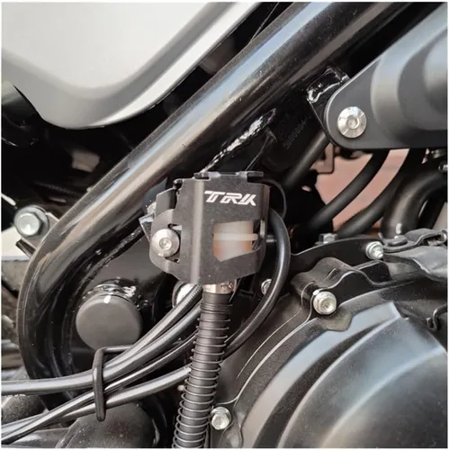 Miniatura 6 de Para B&enelli TRK502 TRK 502 X Bomba de freno trasero Depósito de líquido Tapa de la cubierta Protector TRK 502 502X Tapa de la tapa de la Copa