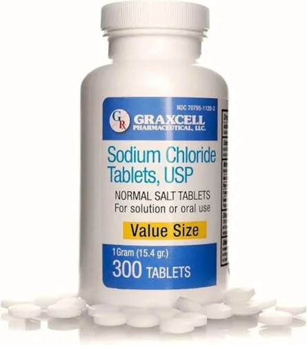 Miniatura 7 de Comprimidos de Cloruro de Sodio 1gm Pastillas de sales de electrolito para el síndrome POTS y apoyo a la disautonomía Rehidratación rápida