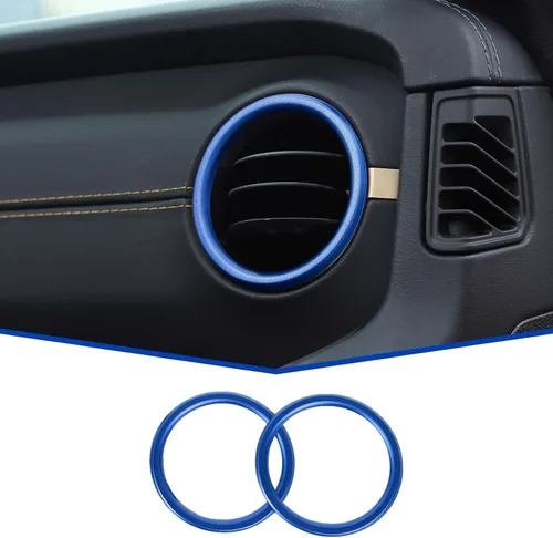 JeCar - Anillo para salida de ventilación del aire acondicionado del tablero de aluminio, cubierta de salida de aire acondicionado para interior,